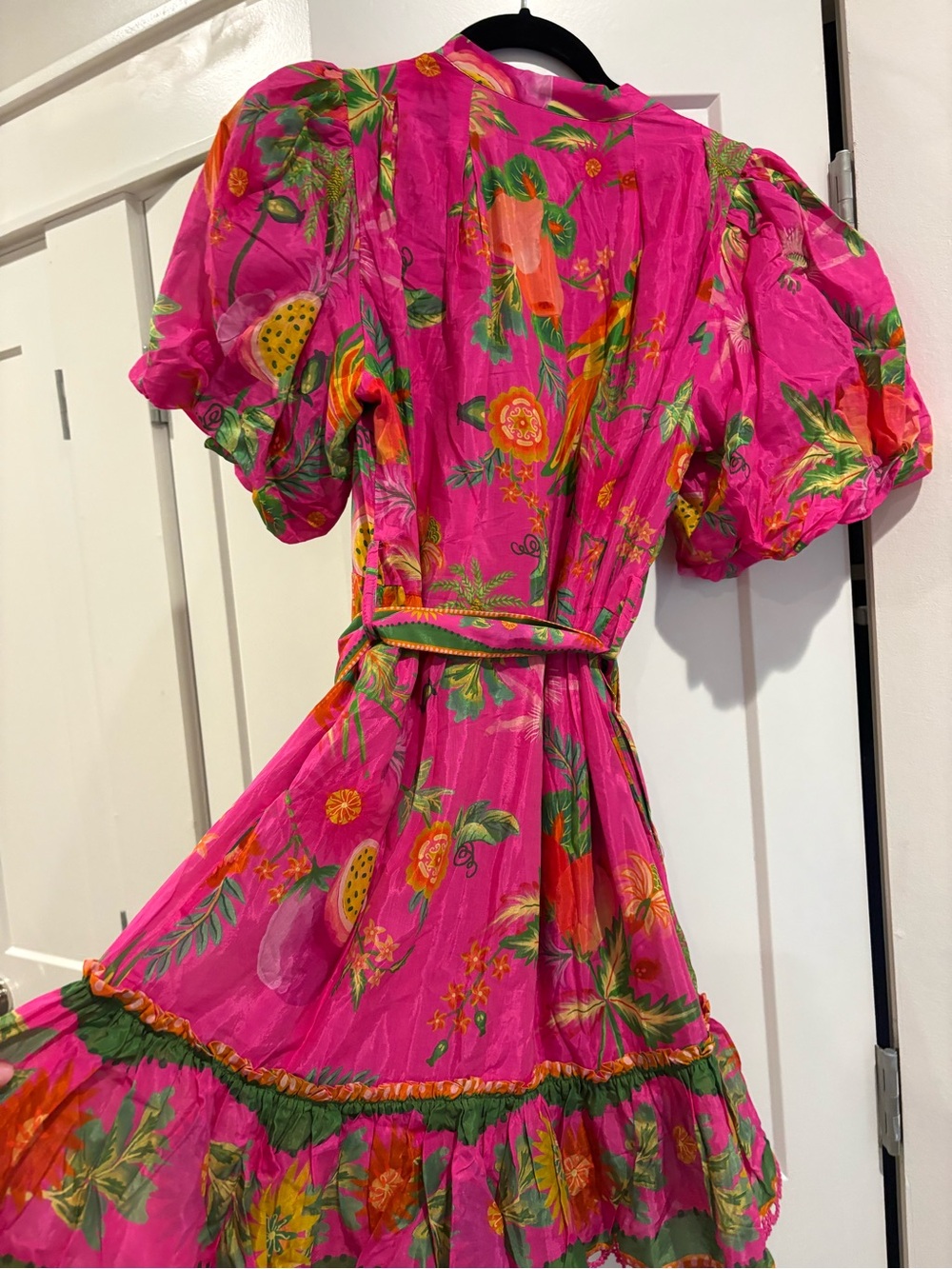 Farm Rio Pink Delicate Fruit Garden Mini Dress - Picture 6 of 9
